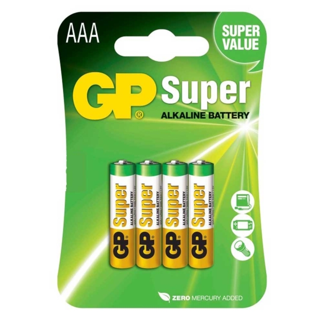 GP Batteri LR03/AAA Super 4-pack
