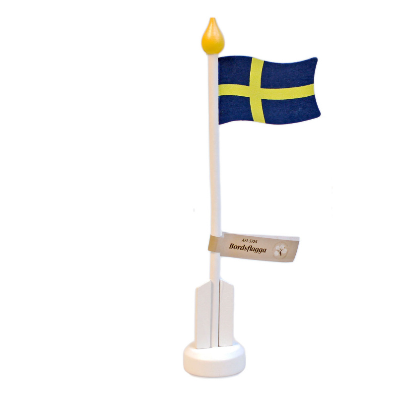 Bordsflagga 22 cm Sverige i gruppen Hem & Inredning / Prydnad & Trivsel hos Campingvaruhuset i Norden AB (76169)