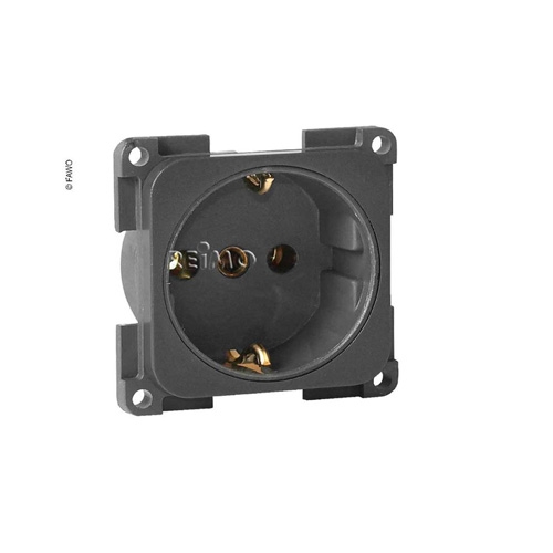 Uttag utan Lock 230V Antracit