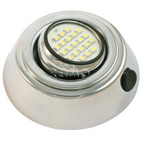 Ledspotlight Med Brytare Chrome 12V