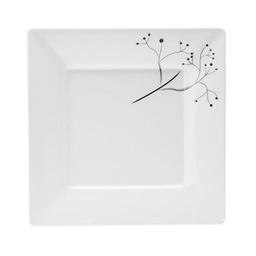 Quadrato Black Pearl Assiett 20x20 Gimex