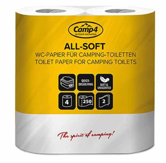 Toalettpapper Camp4 4-pack