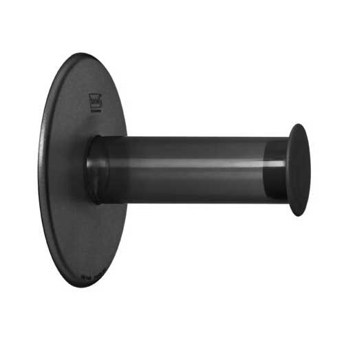 Toapappshållare Plug N Roll Svart