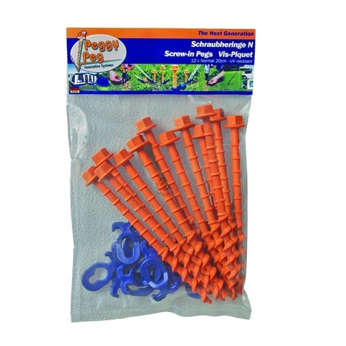 Markskruv 20cm. 12-pack