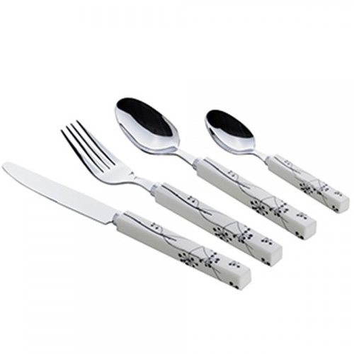 Gimex Bestickset 16 Delar Quadrato Black Pearl
