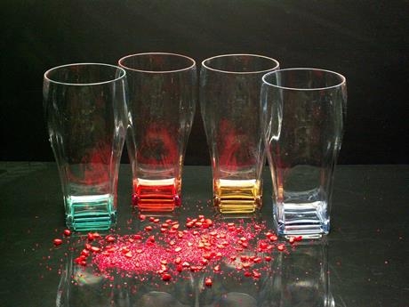 Ölglas Semona färgade 4-pack