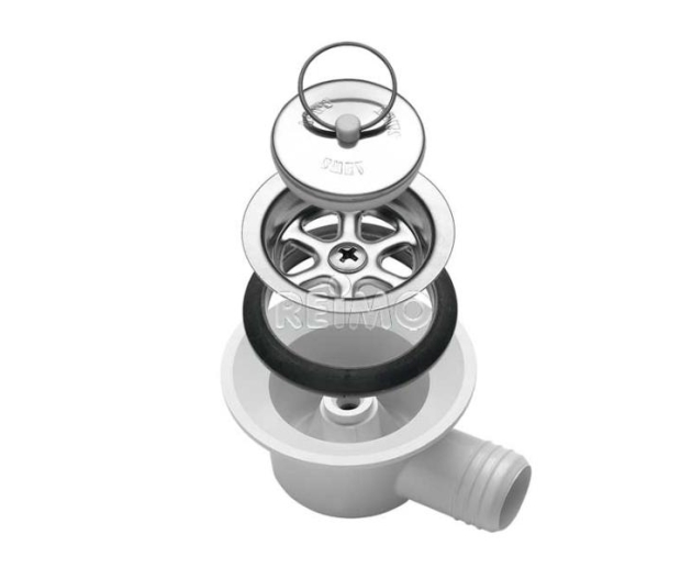 Dometic AC 530 Avloppsbeslag Vinklad Hål 38mm - Slang 25mm