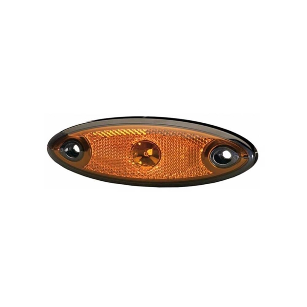 Sidomarkeringsljus led med svart ram