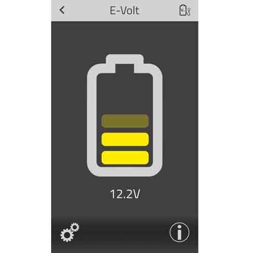 E-Volt Batteristatus Smart Trailer