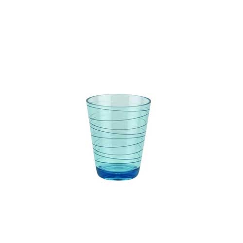 Dricksglas Retro Stripes Grön och Blå 2-pack