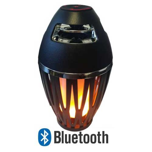 Flammande LED Lampa Med Högtalare