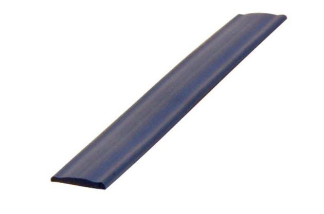 Inläggslist Slät Svart 12 mm