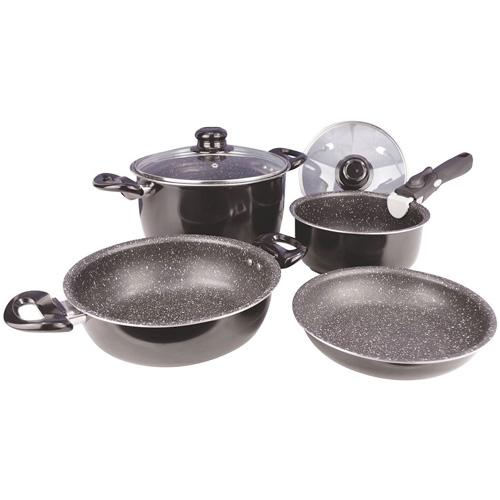 Gimex Kastrullset Black Line 7-delar