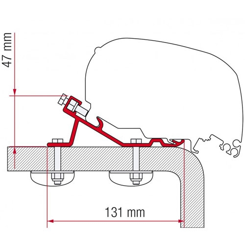 Fiamma Adapter F65/F80 Standard