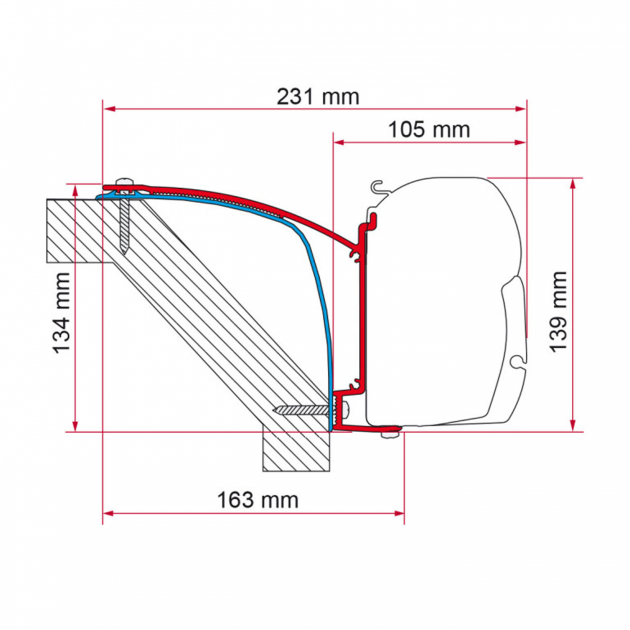 Fiamma Adapter F45 Laika Ecovip 07