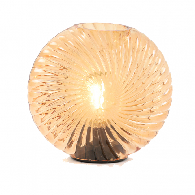 Lampa Milado Glas Persika 16,5x7x16,5cm
