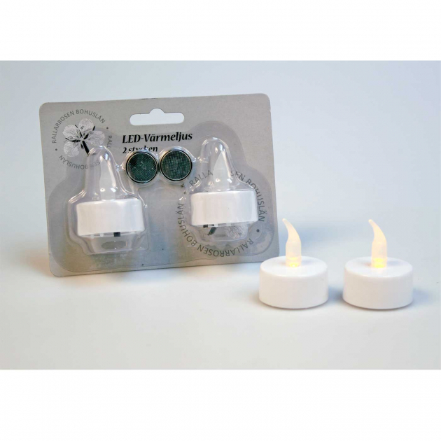 Ledvärmeljus 2-pack