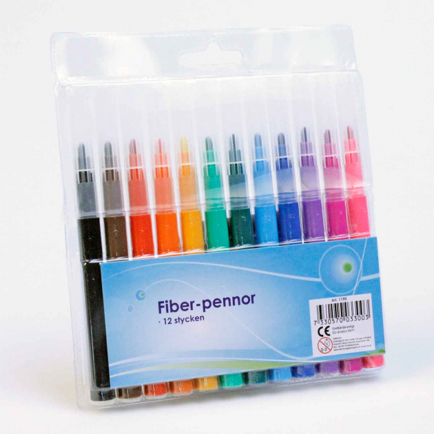 Fiberpenna 12-pack