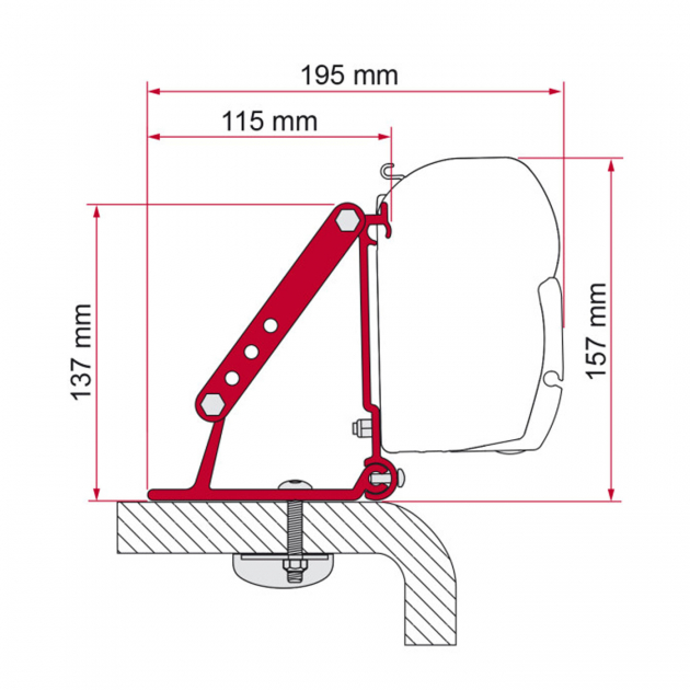 Fiamma Takadapter till Väggmonterad F45