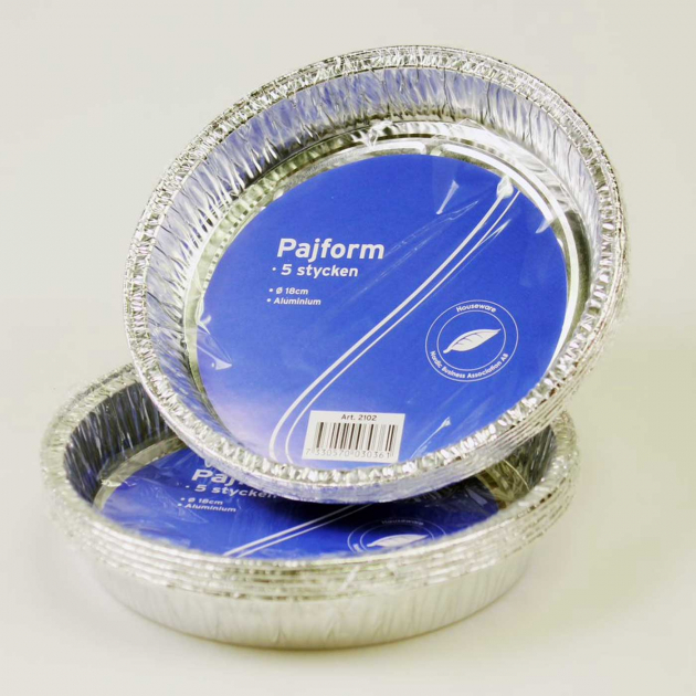 Pajform Alu 5-pack 18 cm