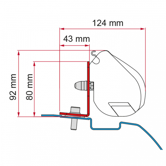 Fiamma Adapter F35 Nissan NV200