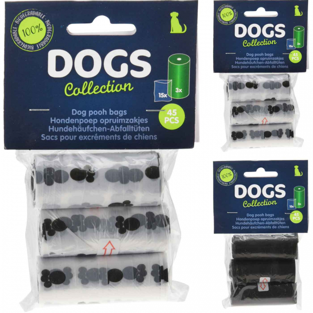 Hundbajspåsar 45-pack