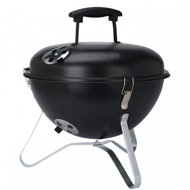 Kolgrill 37cm Svart