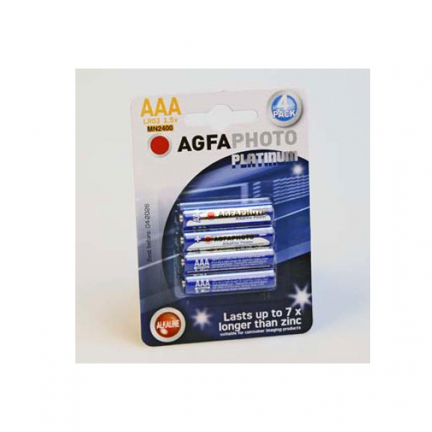 Batteri AAA 1,5v  4-Pack Agfa/Alkaline