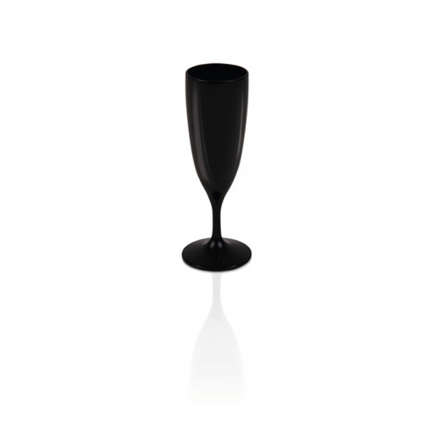 Cleo Retro Champagneglas 2-pack Svart