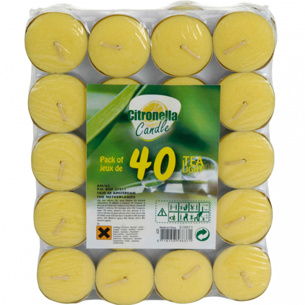 Citronella Värmeljus 40-pack