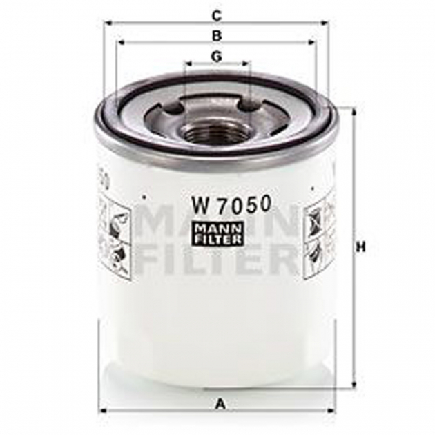 Oljefilter W7050 Ford Transit