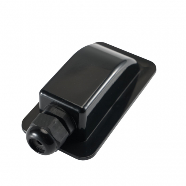 Kabelgenomföring Svart Enkel