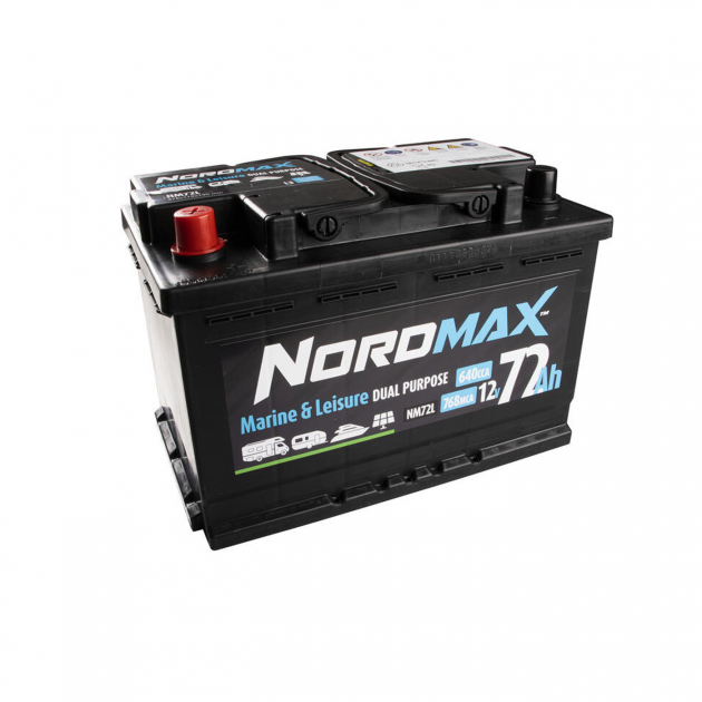 Nordmax Fritidsbatteri 72Ah SMF