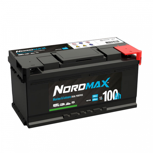 Nordmax Fritidsbatteri 100Ah SMF