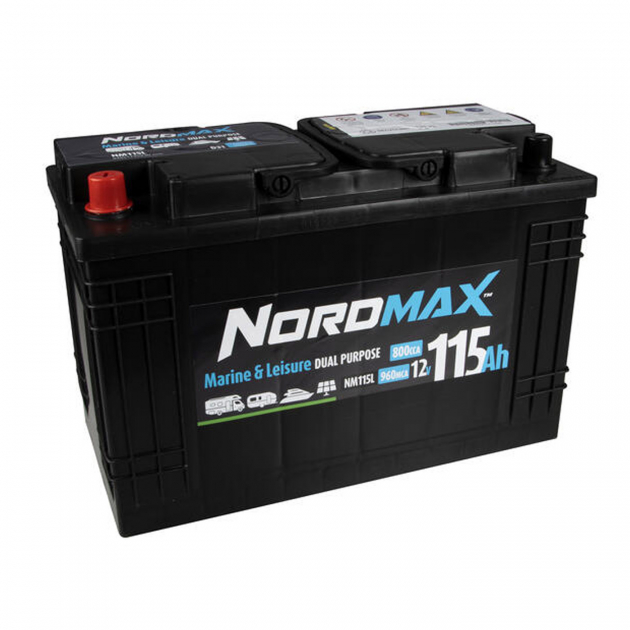 Nordmax Fritidsbatteri 115Ah SMF