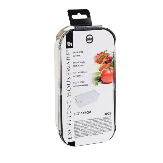 Ugnsform med lock 4-p