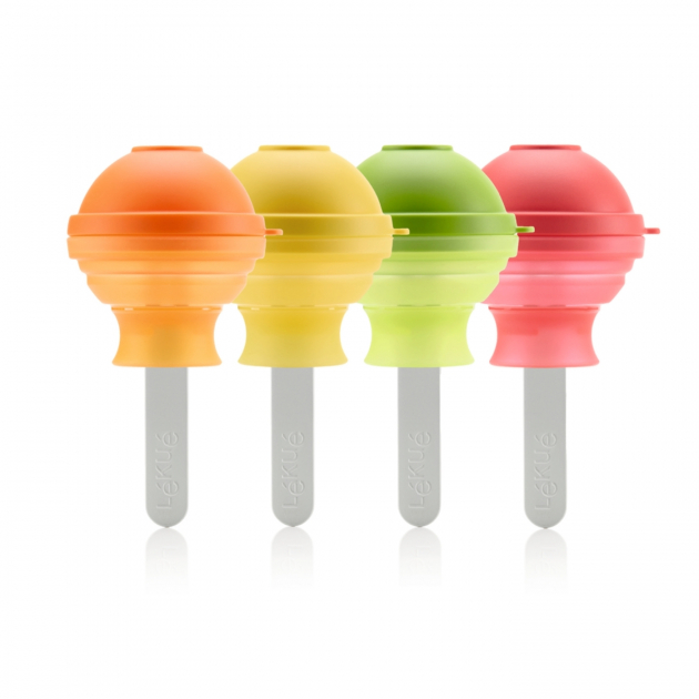 Isglassform Lollipop Set med 4st