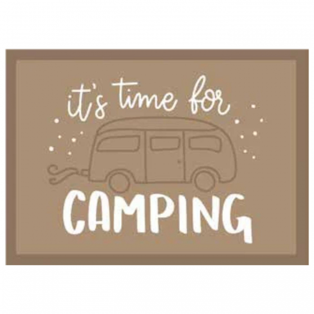 Dörrmatta It´s time For Camping Beige
