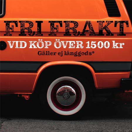 fri frakt orange bil