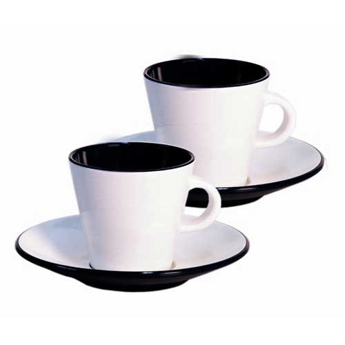 Gimex Espresso-set Linnea Black 2-p i gruppen Hushåll & Kök / Glas & Muggar / Muggar och Kaffekoppar hos Campingvaruhuset i Norden AB (64727)