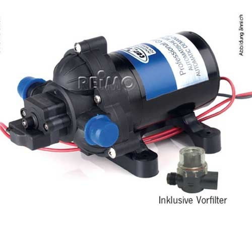 Carbest Tryckpump 12V 10L/min 2,8 bar i gruppen Vatten & Sanitet / Vatten / Vattenpumpar / Tryckpumpar hos Campingvaruhuset i Norden AB (67089)