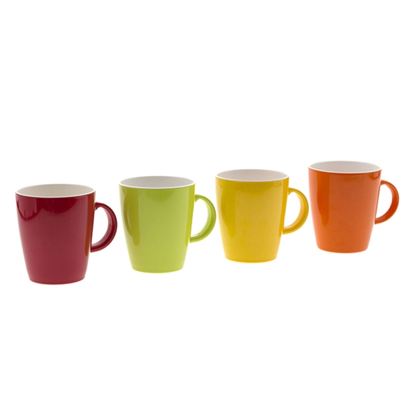 Gimex Muggset Rainbow 4-pack i gruppen Hushåll & Kök / Glas & Muggar / Muggar och Kaffekoppar hos Campingvaruhuset i Norden AB (67553)