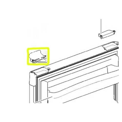 Dörrlås till Thetfordkylskåp i gruppen Husvagn & Husbil / Värme, Kyla & Ventilation / Kylskåp & Kylboxar / Reservdelar & Tillbehör hos Campingvaruhuset i Norden AB (67790)