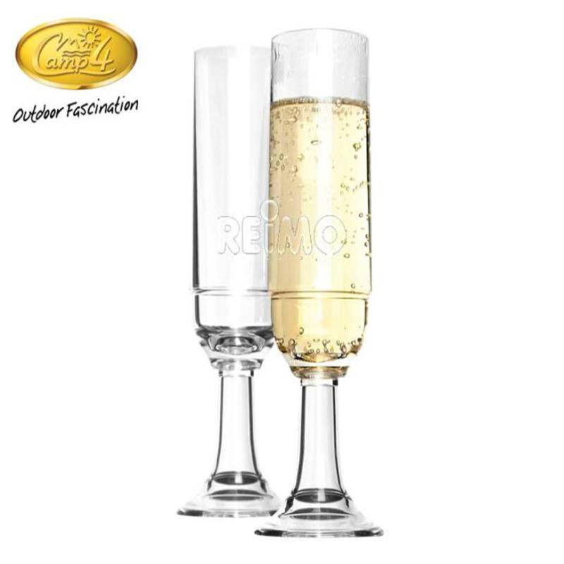 Sektglas 2-pack 210 ml Camp4 i gruppen Hushåll & Kök / Glas & Muggar / Champagneglas hos Campingvaruhuset i Norden AB (68987)