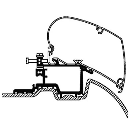 Thule Adapter Serie 6/9 Sprinter/Crafter 2007-2016 i gruppen Husvagn & Husbil / Van & Plåtisar / Markiser / Markisadapters / Thule / Crafter/Sprinter hos Campingvaruhuset i Norden AB (69453)