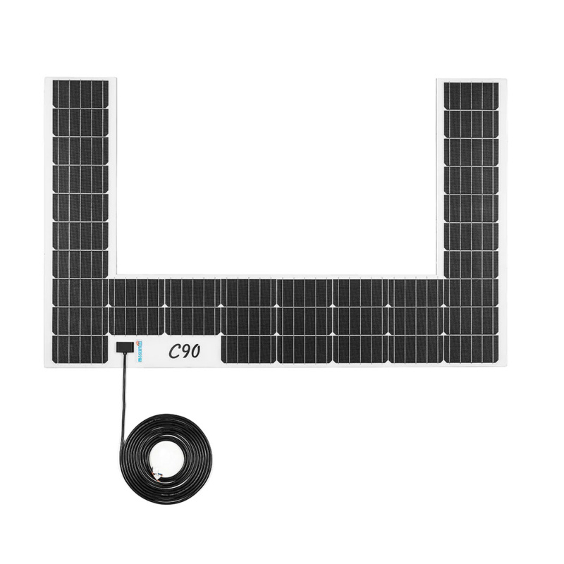 Solpanel VAN 90W C-Shaped 1310x820 mm i gruppen Husvagn & Husbil / Elektronik / Solpaneler hos Campingvaruhuset i Norden AB (70150)