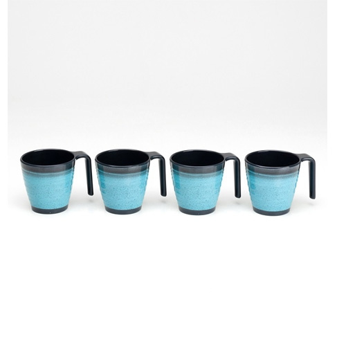 Flamefield Muggar Granite Aqua 4-Pack i gruppen Hushåll & Kök / Glas & Muggar / Muggar och Kaffekoppar hos Campingvaruhuset i Norden AB (71754)