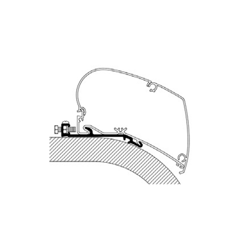 Thule Adapter Flat Roof Serie 6/9 3,0 m i gruppen Förtält & Markiser / Markiser / Husbilsmarkiser / Thule/Omnistor / Adaptrar hos Campingvaruhuset i Norden AB (72383)