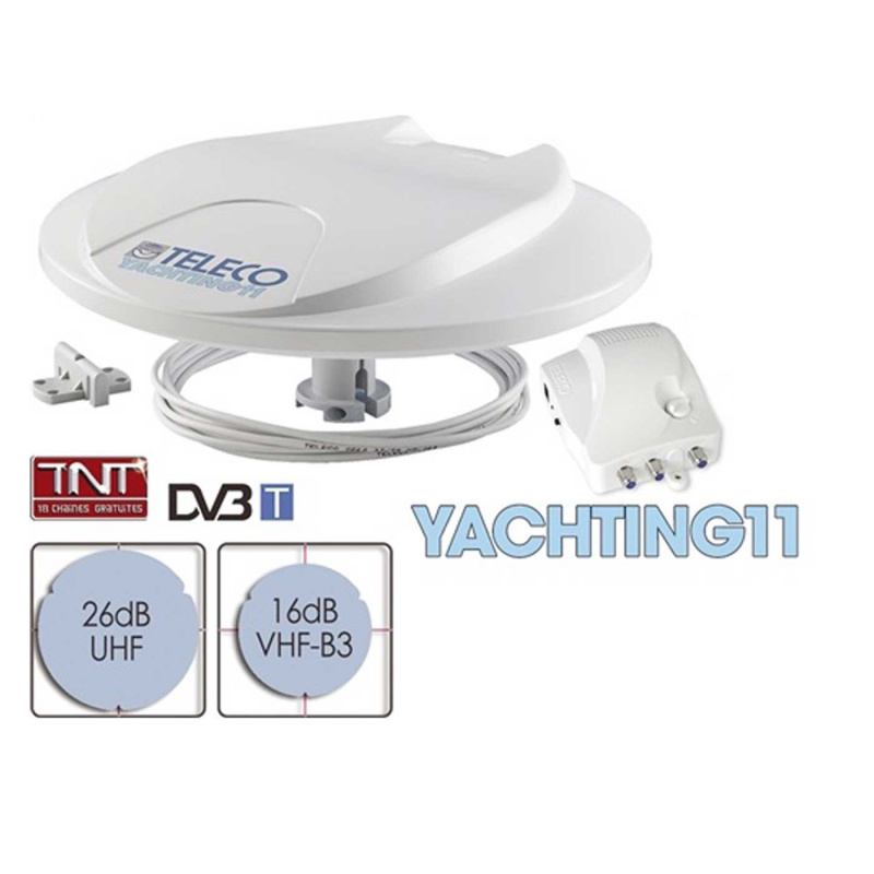 Teleco Yachting 11 DVB-T Antenn i gruppen Husvagn & Husbil / Elektronik / Tv, Bild & Ljud / TV / Tv-antenner hos Campingvaruhuset i Norden AB (72513)