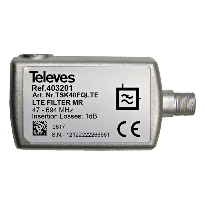 Televes LTE-filter i gruppen Husvagn & Husbil / Elektronik / Tv, Bild & Ljud / Tillbehör TV & Ljud hos Campingvaruhuset i Norden AB (73805)